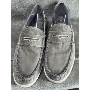 Johnnie-O Slip-On Gray Casual Sneakers Men’s 10M Casual Boat Shoes Beach Cruise